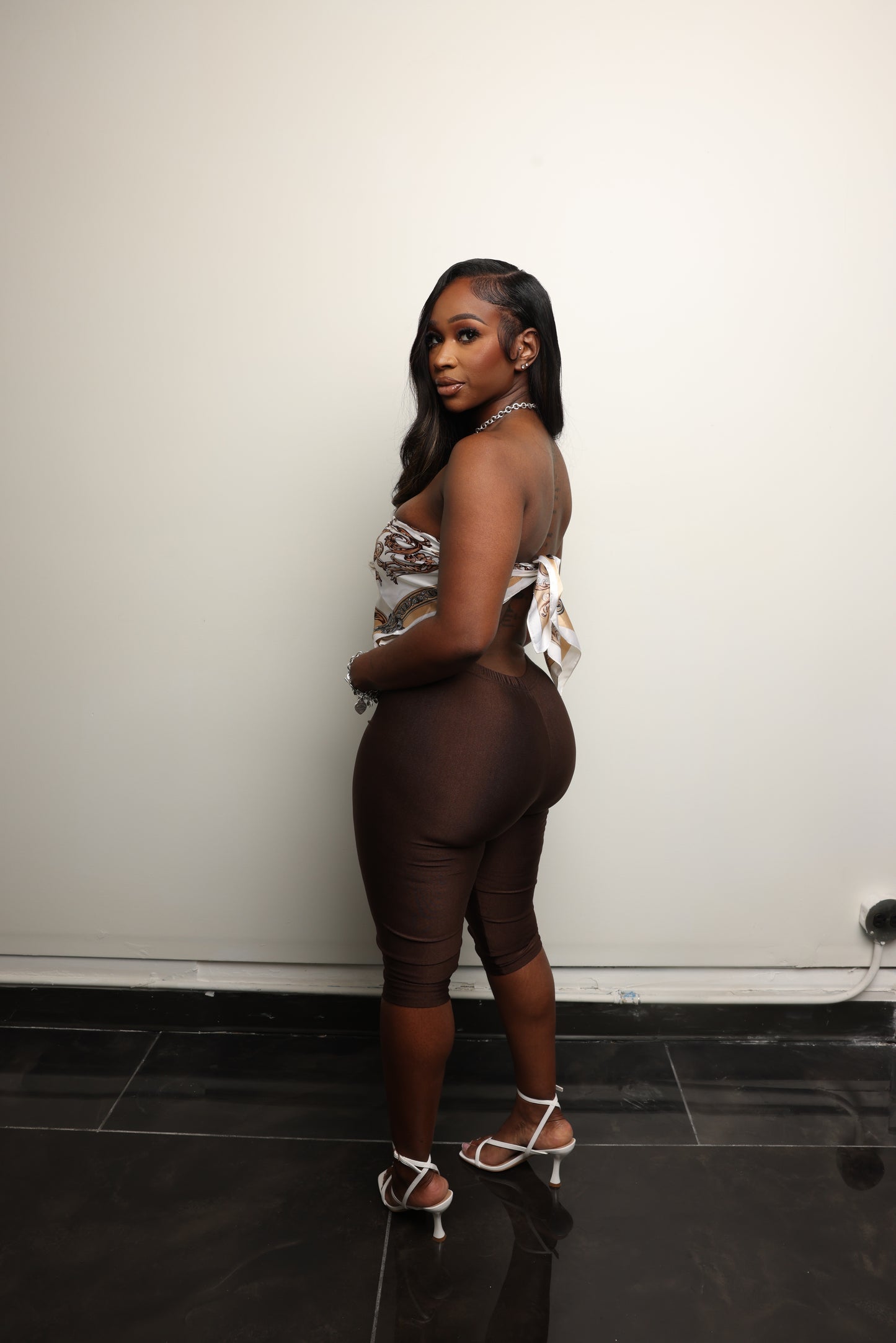 Golden Hour Capri Set - Brown