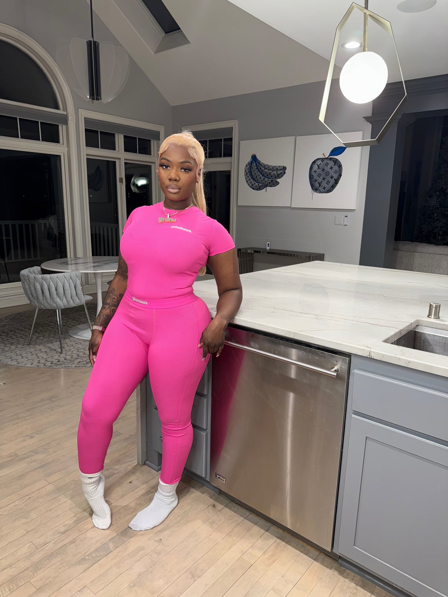 x Hot Girl Pink Glamour set